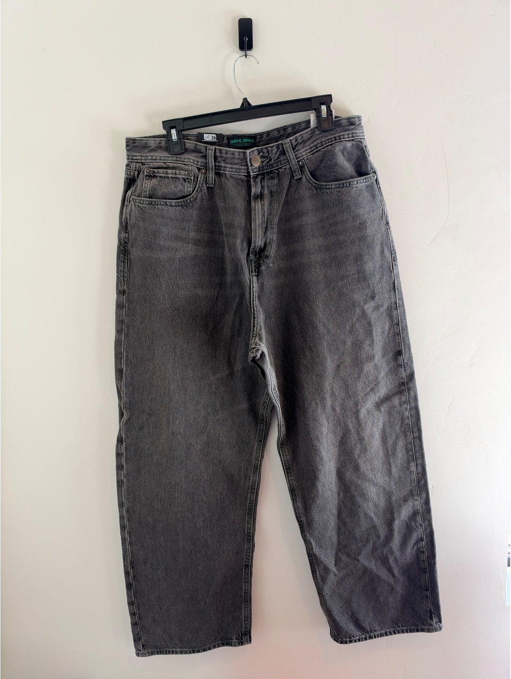 Jack & Jones Extra Baggy Jeans Men’s 33x32 Gray Black Wash NWT